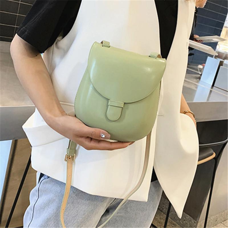 

Cute Solid Color Small for Women PU Leather Flap Shoulder Bag Ladies Girls Simple Elegant Designer Crossbody Bags Sac, Black