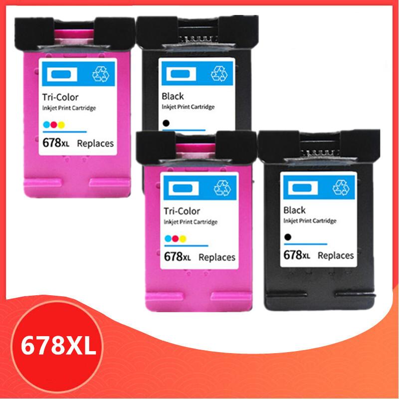 

4Pack 678 Ink Cartridge for 678 XL Ink Cartridge for 678XL Deskjet 2515 3515 1018 1518 2548 3548 4518 2648 Printer