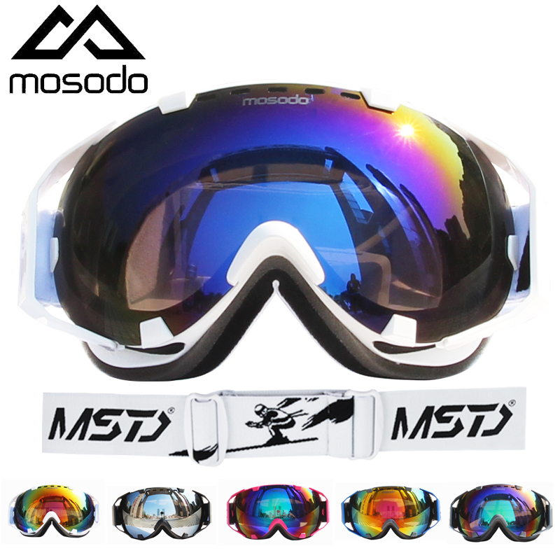 

Mosodo OTG Ski Goggles Snow Glasses Anti-fog UV400 Protection Men Women Snowboard Eyewear Double Lens Snowmobile Skiing Goggles F1222