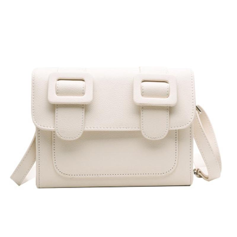 

2021 New Design For Women Messenger Bag Small Square Bag Side Back fashion PU Leather Durable Universal Selling Female, Black