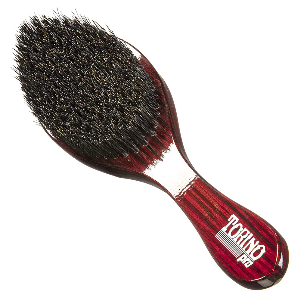 

Amazon TOP Selling MOQ 100pcs Curve 360 Waves Brush OEM Customized LOGO - Medium Hard Made with Reinforced Boar & Nylon Bristles
