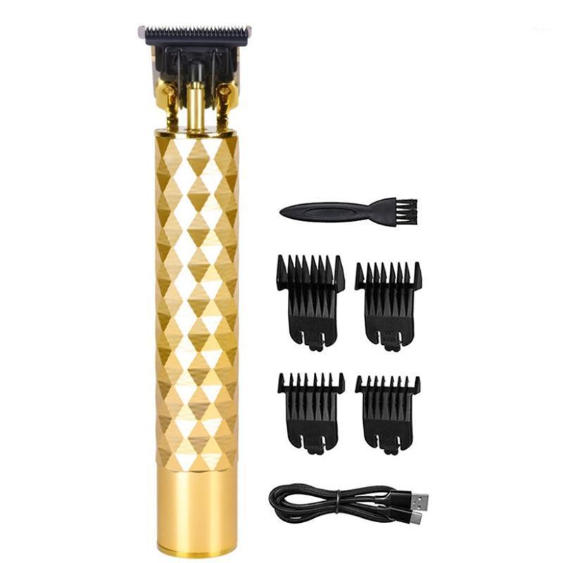 

Hair Clippers Haircut Cutter Luxury Gold Men Edge Hair Razor Cordless Trimmer Barber Carved Bald Scissors1