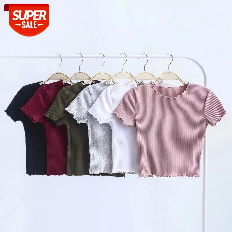 

ArtSu Summer Basic Tshirt Short Sleeve Crop Top Funny T shirts Women Casual Tops Stripes Pink Black Streetwear ASTS21356 #ty89, White