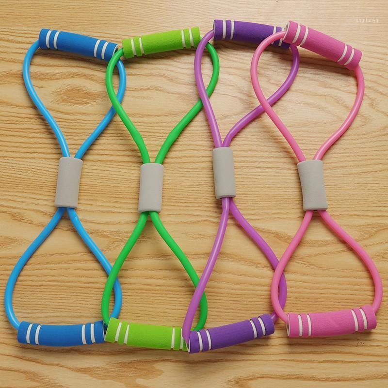

4 Colors Resistance Bands Yoga 8 Word Chest Expander Rope Workout Muscle Fitness Band Fitness Equipment Rubber Elastic Bands1