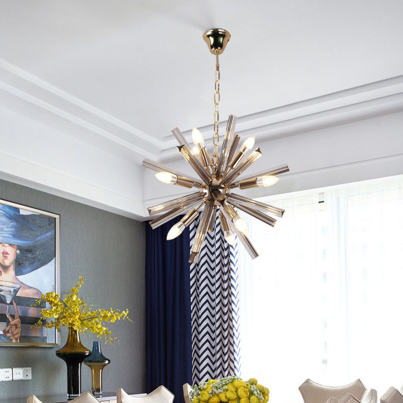 

Modern Spuknit Chandelier Lighting Living Room Crystal Hanging Lights Decoration Light Fixture Dinning Room Suspension Lamp