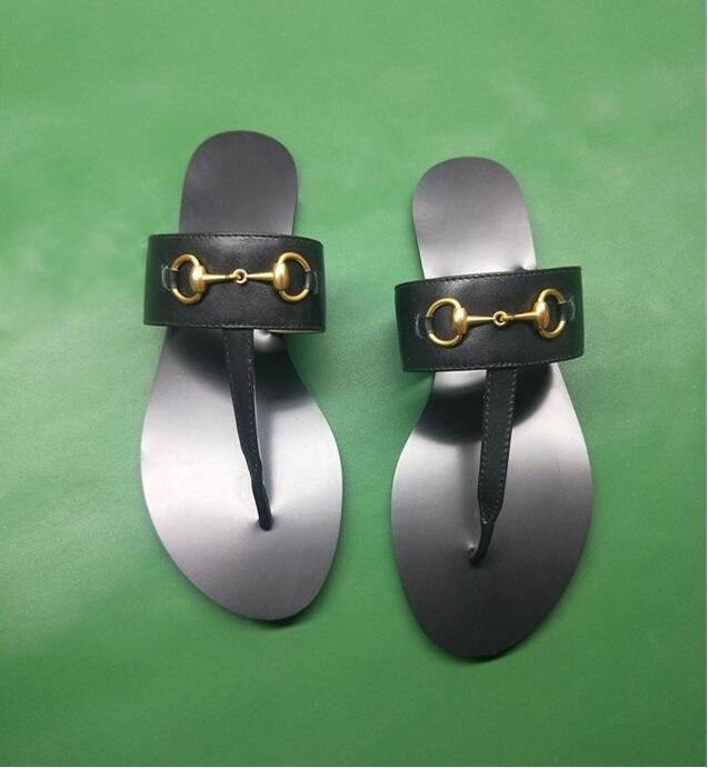 

2021 Women Slide Sandals Designer Shoes Luxury Slide Summer Fashion Wide Flat Slippery With Thick Sandals Slipper Flip Flops Real leather, Black