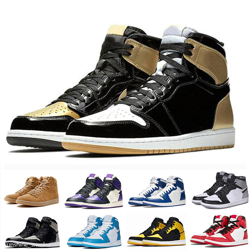 

2020 High OG 1 1s Light Smoke Gre UNC Mens Basketball Shoes Tie-Dye Obsidian South Beach Sports Trainers Sneakers 5.5-12, As photo