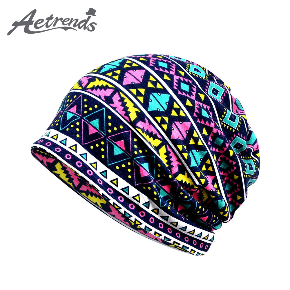 

AETRENDS] Cotton Turban Hats For Women Beanie Neck Scarf Autunm Winter Hat Female Bone Gorro Feminino Baggy Cap Chapeu Z-10165, Color no 1