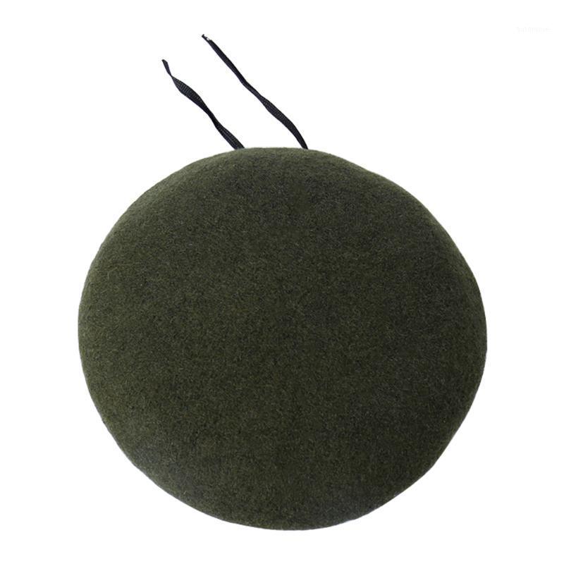 

Men Women Solid Fashion Flat Adjustable Cap Dome Hats Spring Soft Gift Artists Wool Felt Beret Painter Style Vintage1, Red