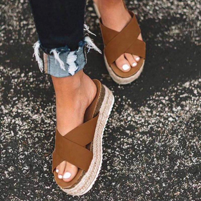 

2020 Explosion Models Women's Sandals European and American Wind- Rope Thick-soled Fish-toe Sandals Shoes1, Leopard print