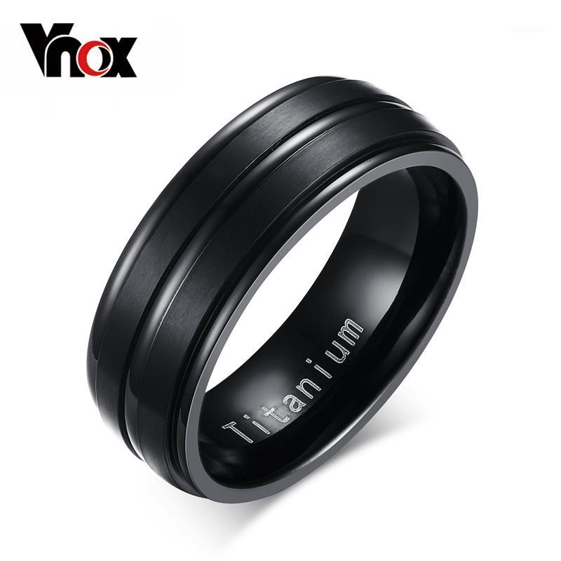 

Wholesale-8mm Black Men Ring 100% Titanium Carbide Men's Jewelry Wedding Bands Classic Boyfriend Gift1