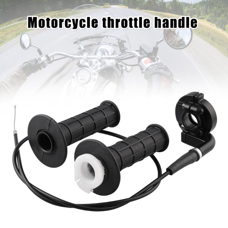 

Twist Throttle Handle Grip Cable Set for Mini Bike Motorcycles Universal TD326