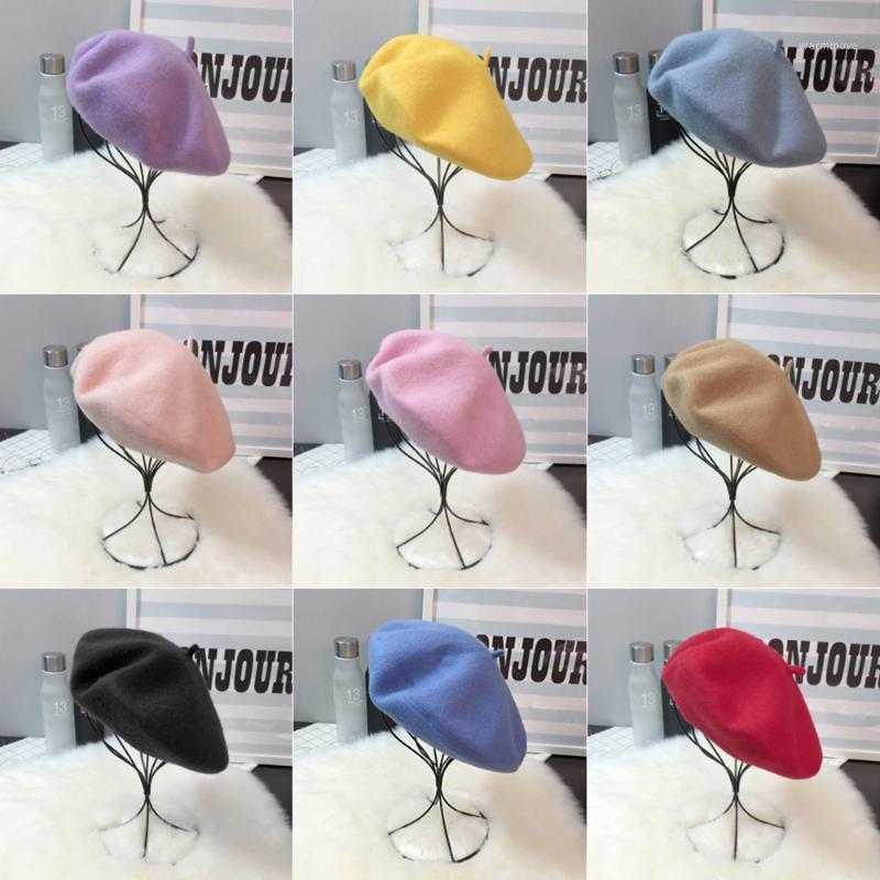 

Women Girl Beret French Artist Warm Wool Winter Beanie Hat Cap Vintage Plain Beret Hats Solid Color Elegant Lady Winter Caps1, Beige