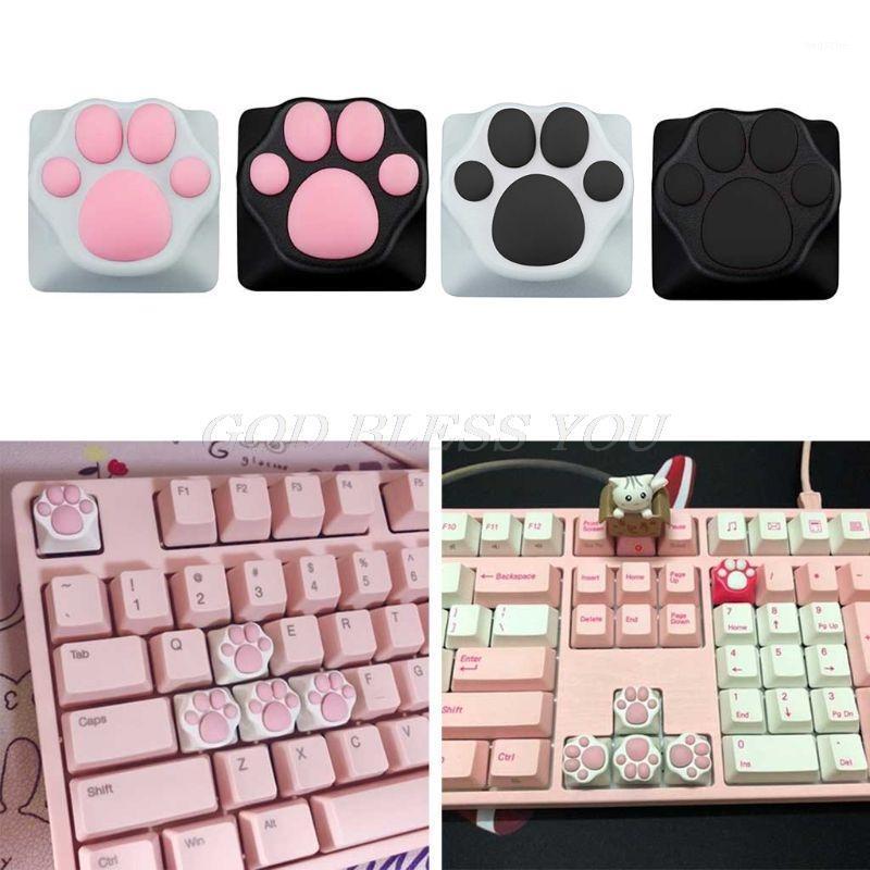 

Personality Customized ABS Silicone Kitty Artisan Cat Paws Pad Keyboard keyCaps for Cherry MX Switches Drop Shipping1
