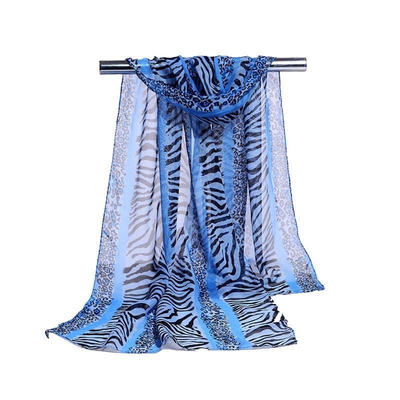 

160*50cm Spring and Summer Stripe Sun protection Woman Scarf Chiffon Scarf Women Pareo Wrap Sunscreen Long Cape