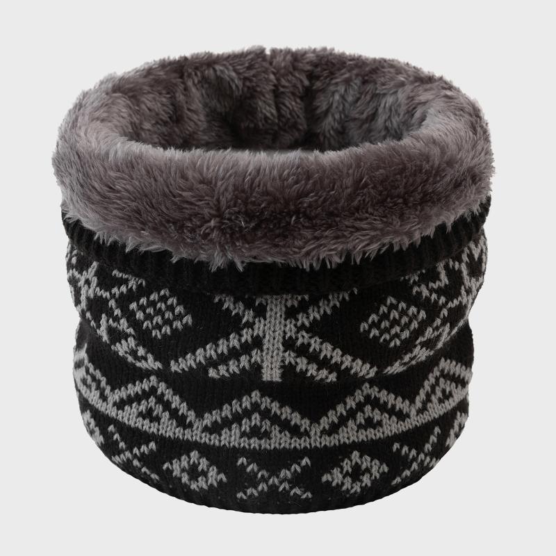 

2021 Winter Neck Warmer Faux Fur Plush Lined Gaiter Vintage Scarf for Cycling Skiing Camping Hiking Thick Warm Scarf