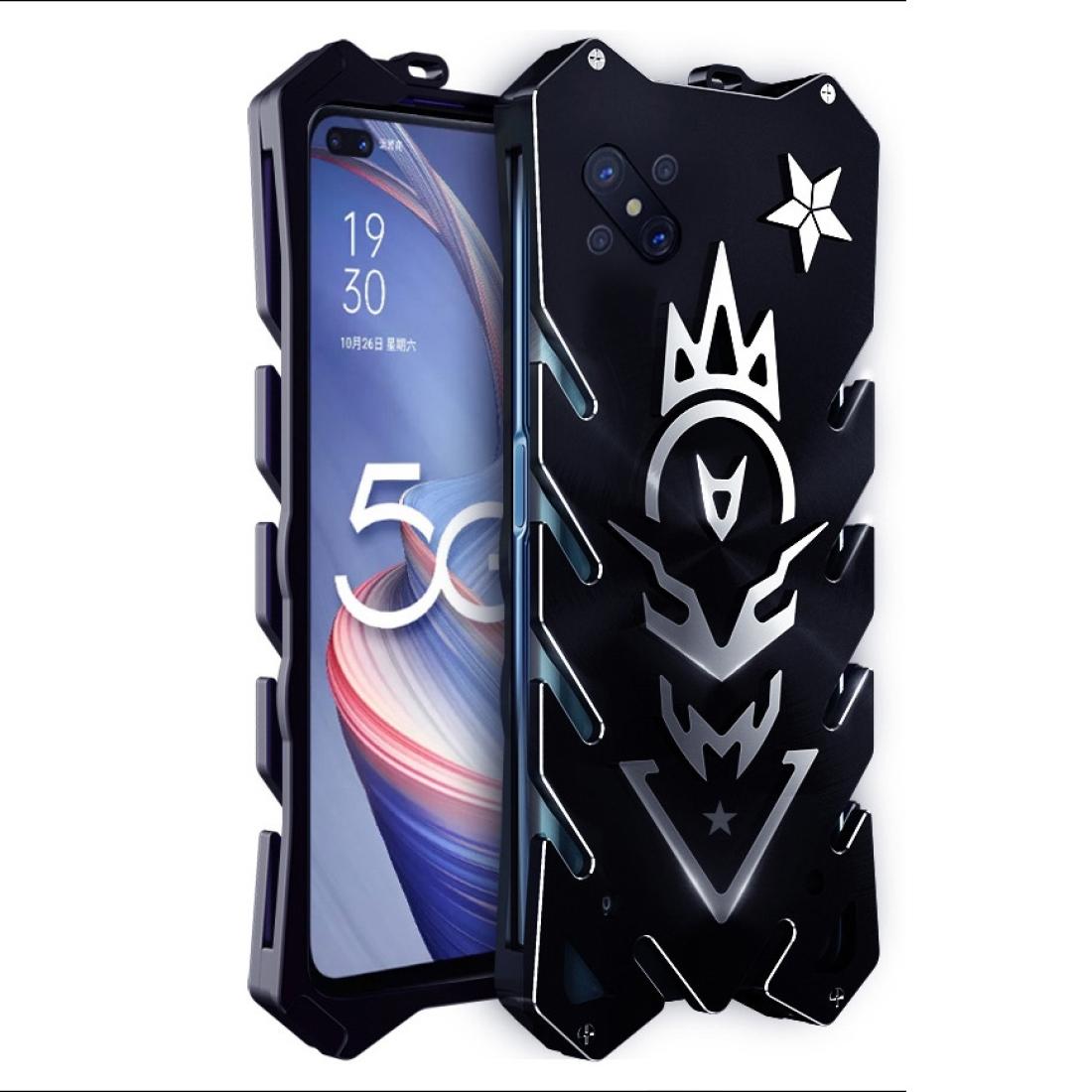 

For OPPO A92s Vulcan Pattern Shockproof Protective Case