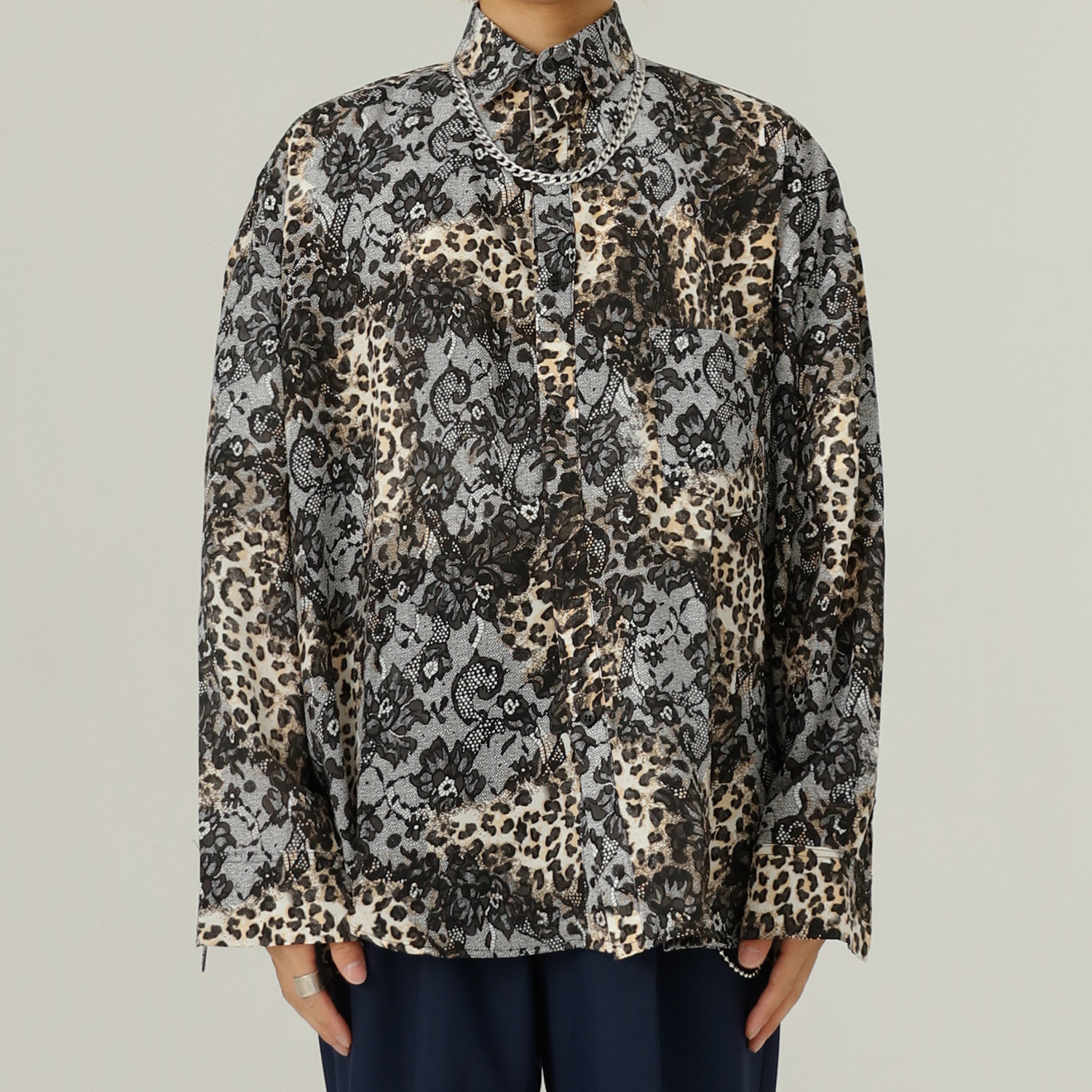 

2020 Leopard Men Retro Long Sleeve Nice Male Shirt Streetwear Vintage Hip Shirts Vnf5, 5205