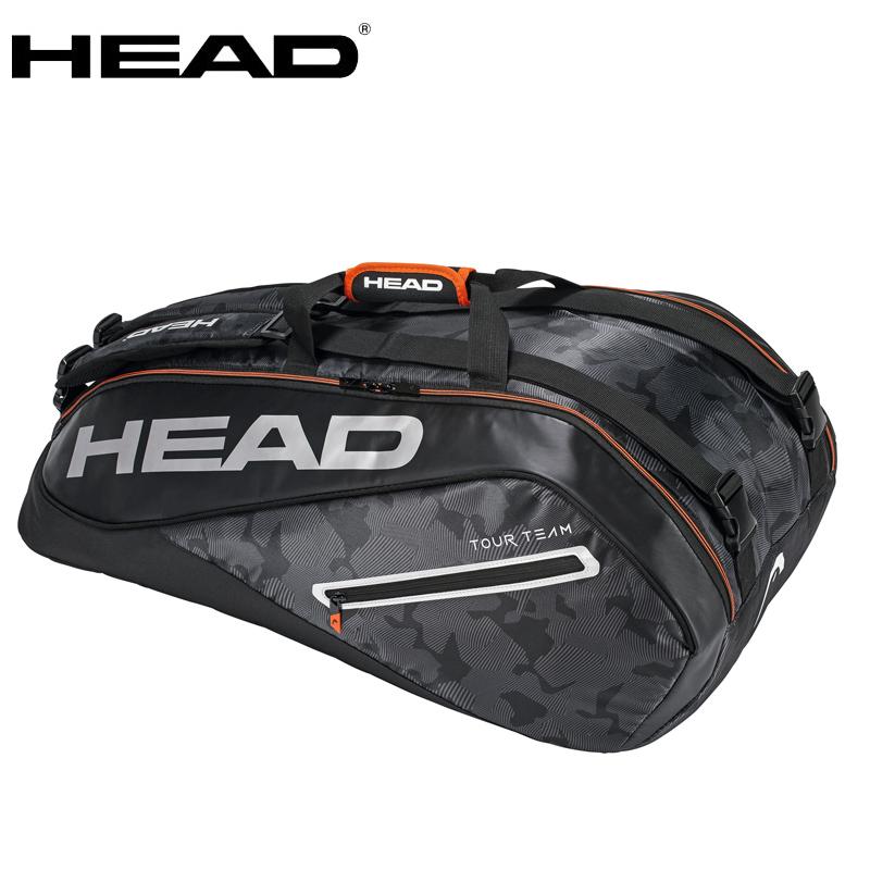 

2021 Genuine HEAD tour team tennis bag for men women Backpack for 6-9 racket, 283118bksi
