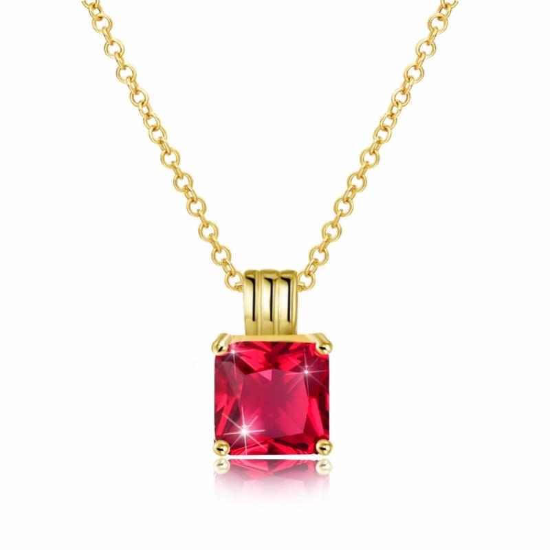 

Hermosa Necklaces Choose Your Color Wedding Classic Style Square Necklaces Women Jewelry