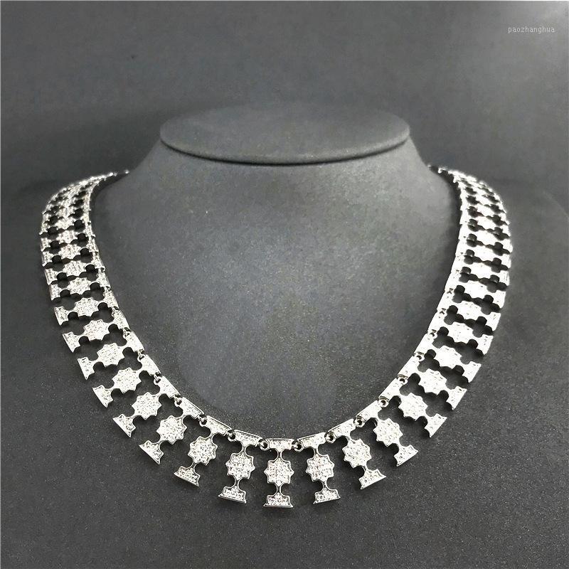 

Collar De Plata Ley 925 Para Mujer, Nuevo Producto, Gargantilla Con Estrellas Huecas, JoyerÃ­a Lujo Banquete FrÃ­o Chains, Silver