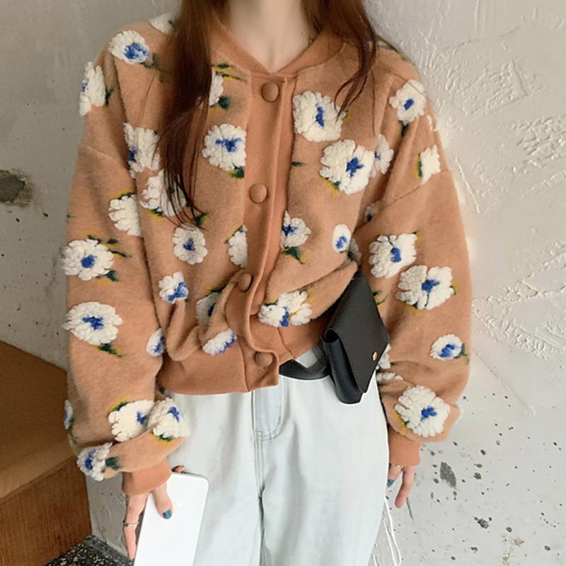 

Short Jackets Women 2021 New Coats Female Print Fashion Casual Autumn Winter All Match Korean Japanese Fall Slim Loose Outwear, Black
