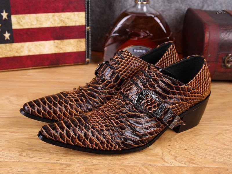 

2020 Man Genuine Leather Business Men Shoes Oxford Crocodile Print British Style Men Office Shoes Black Sapato Masculino Oxfords1, As pic