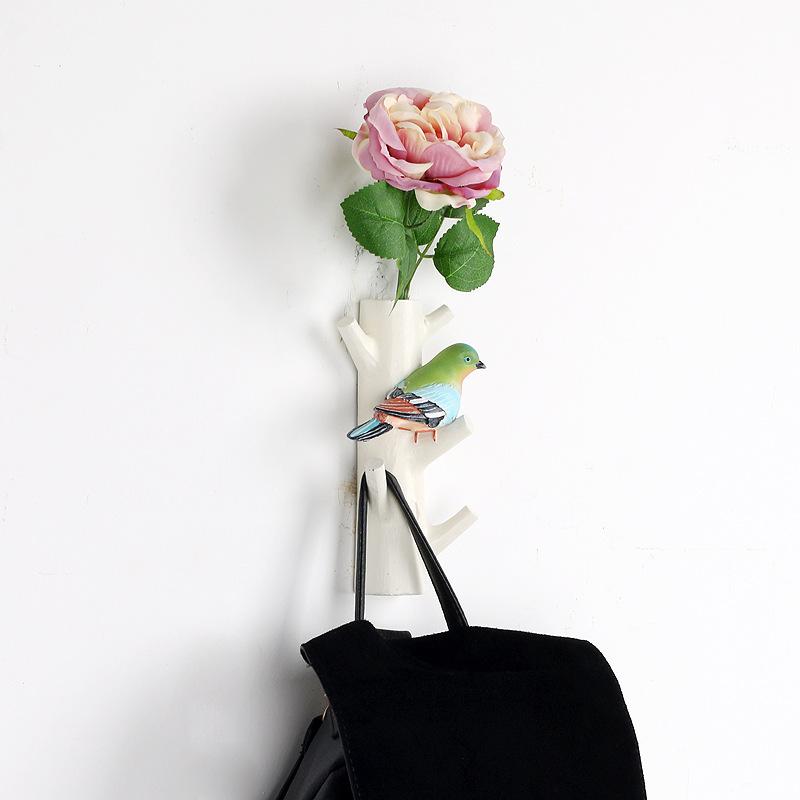 

Coat Rack Keys Holder Wall Housekeeper Hook Country Style Resin Bird Original Wall Hanger Hanging Clothes Hat Scarf Home Hooks