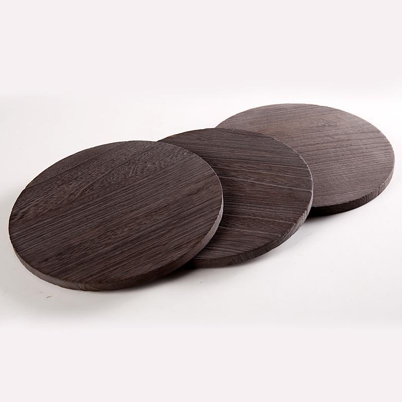 

Burning Wood Cup Pad Heat Insulation Round Table Anti Hot Wood Pot Placemat Tableware Accessories Household