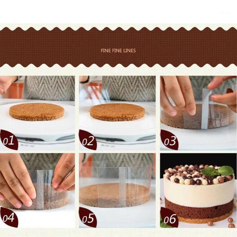 

1 Roll Hard Mousse Fringe Transparent Cake Collar Surrounding Film Plastic Kitchen Baking Packaging Edge Decoration Lining I2F41