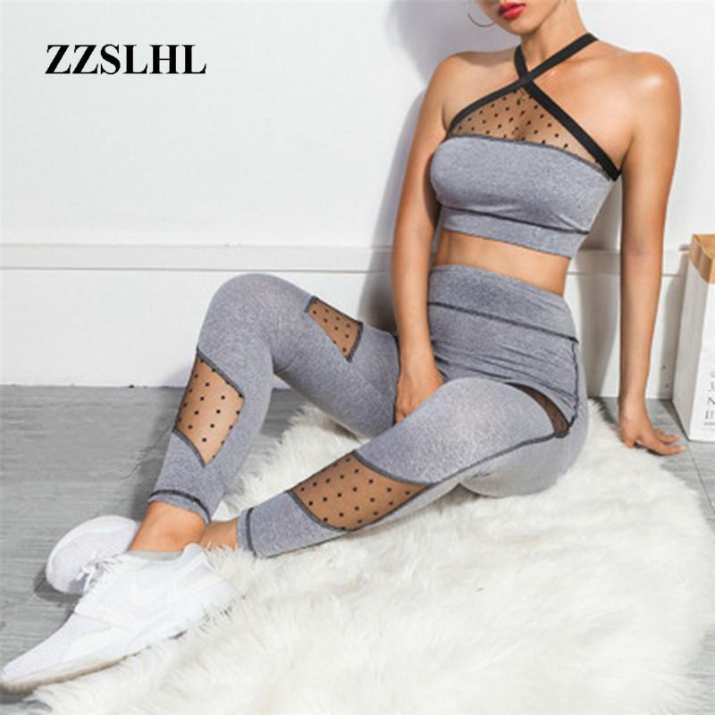 

2020 Fashion sexy elastic women sportswear set in Women' Sets women sportswear active wear1, Black