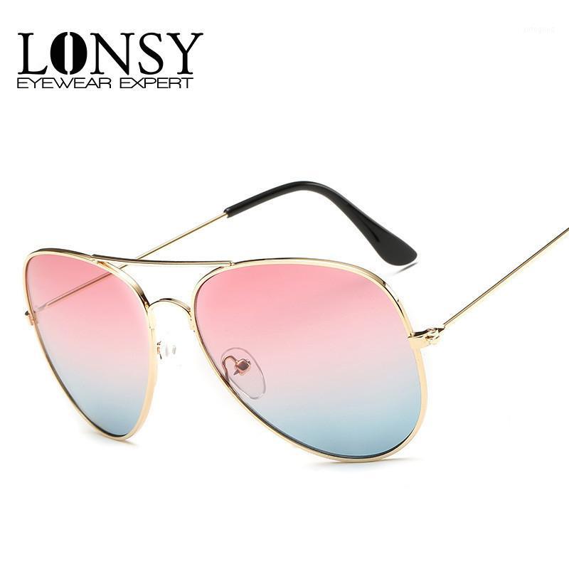 

Sunglasses LONSY Fashion Classic Pilot Women Brand Design Summer Gradien Goggles Driving Sun Glasses For Men Oculos Masculino1