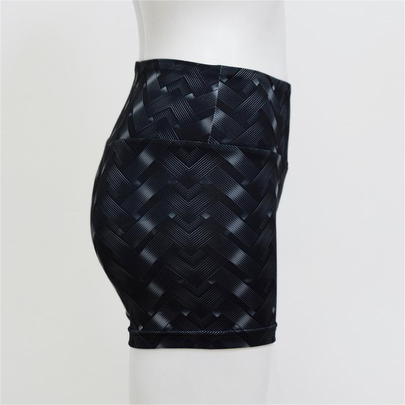 

2020 new Spring summer Moisture wicking sports shorts women' stretch yoga shorts running fitness high waist hips hip1, As pic
