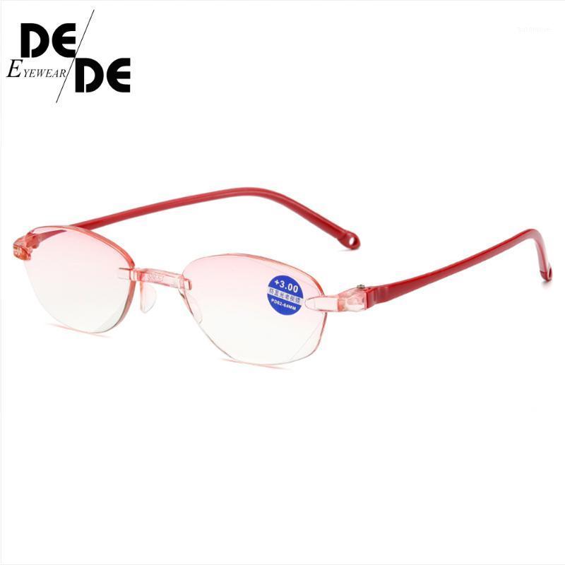 

Fashionable Ultralight Rimless Reading Glasses Women Men Clear Lens Anti-Blu-Ray Computer Glasses Presbyopia Reader1