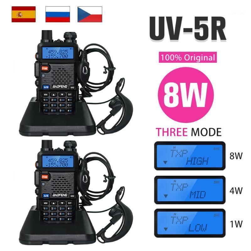 

Real 8W Baofeng Original UV 5R Walkie Talkie uv5r Dual Band VHF/UHF136-174Mhz&400-520Mhz 128CH Ham Radio 10KM Long Distance1