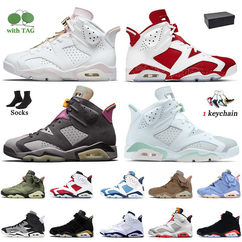 

Authentic 6s Mens Women Basketball Shoes Red Oreo Bordeaux Jumpman 6 Designer Sneakers Tiffany Blue Gold Hoops UNC Black Infrared Electric Green OG Trainers, C38 unc 40-47