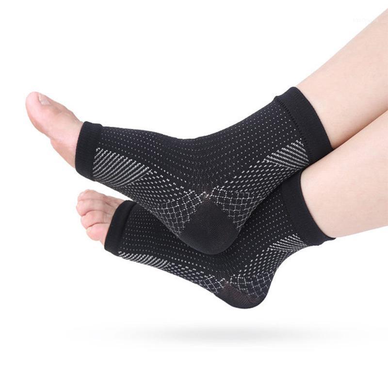 

1 Pair Ankle Support Socks Breathable Compression Ankle Brace Anti Fatigue Net Foot Sleeve Gym Training Protective Gear1, White