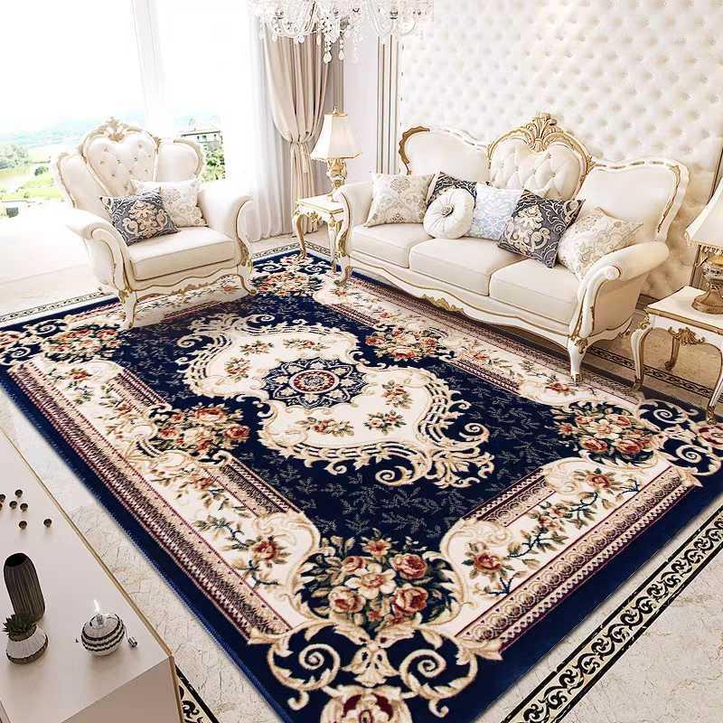 

Retro European Wilton woven Tufted carpets Vintage Persian pattern area rug , home decoration thicken living room carpet1, 06as picture