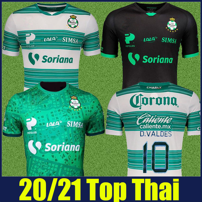 

2020 2021 Mexico Club Santos Laguna jerseys Home away FURCH D.VALDES football jersey DiaÂ deÂ Muertos special shirts Camiseta de Santos Laguna, Black;yellow
