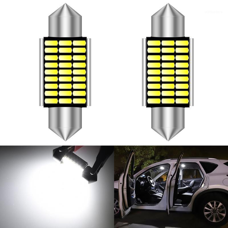 

Emergency Lights 2pcs Car Interior Light 31mm 36mm 41mm LED Bulb C10W C5W Festoon Vanity Mirror Dome Reading Door License Number White 12V
