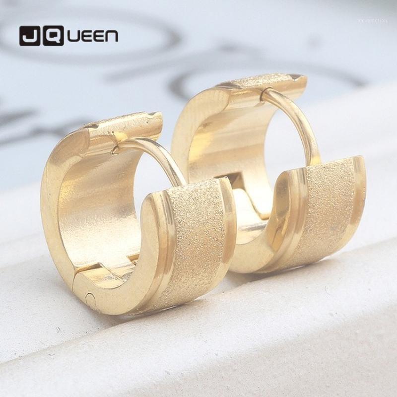 

Europe and America New Hot Fashion Simple Personality Popular Women's Titanium Steel Frosted Earrings Accessories1