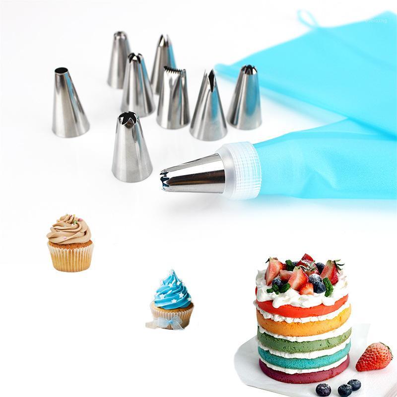 

Decorating mouth set 8 piece set 16 piece 26 Small stainless steel mouthpiece 12 inch decorating bag1