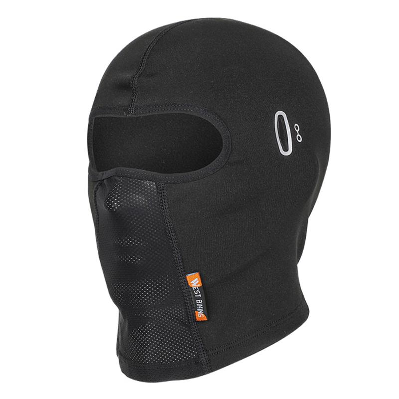 

WEST BIKING Winter Windproof Warm Riding Cap camping Ski Fleece Mask With Eyeglasses Hole Motorcycle Headgear Bicycle Mask, Black basic type