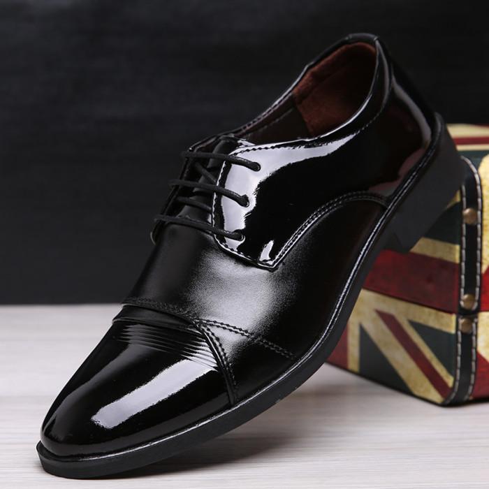 

Business OXford Shoes Men Breathable Leather Shoes Rubber Formal Dress Male Office Party Wedding Mocassins 2020