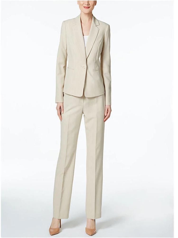 

Women Pant Suit New female elegant formal business work wear suits women's long sleeve blazer ladies trousers office suit Custo, Picture style