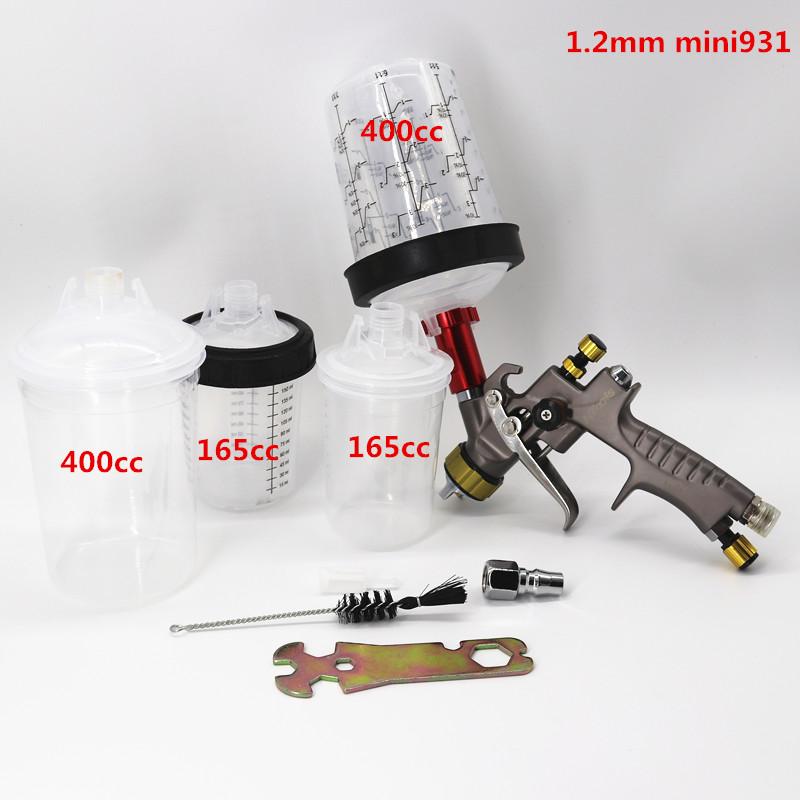 

Spray gun with adapter and Paint mixing cup air spray gun No cleaning cup paint air sprayer PPS Type H/O Quick