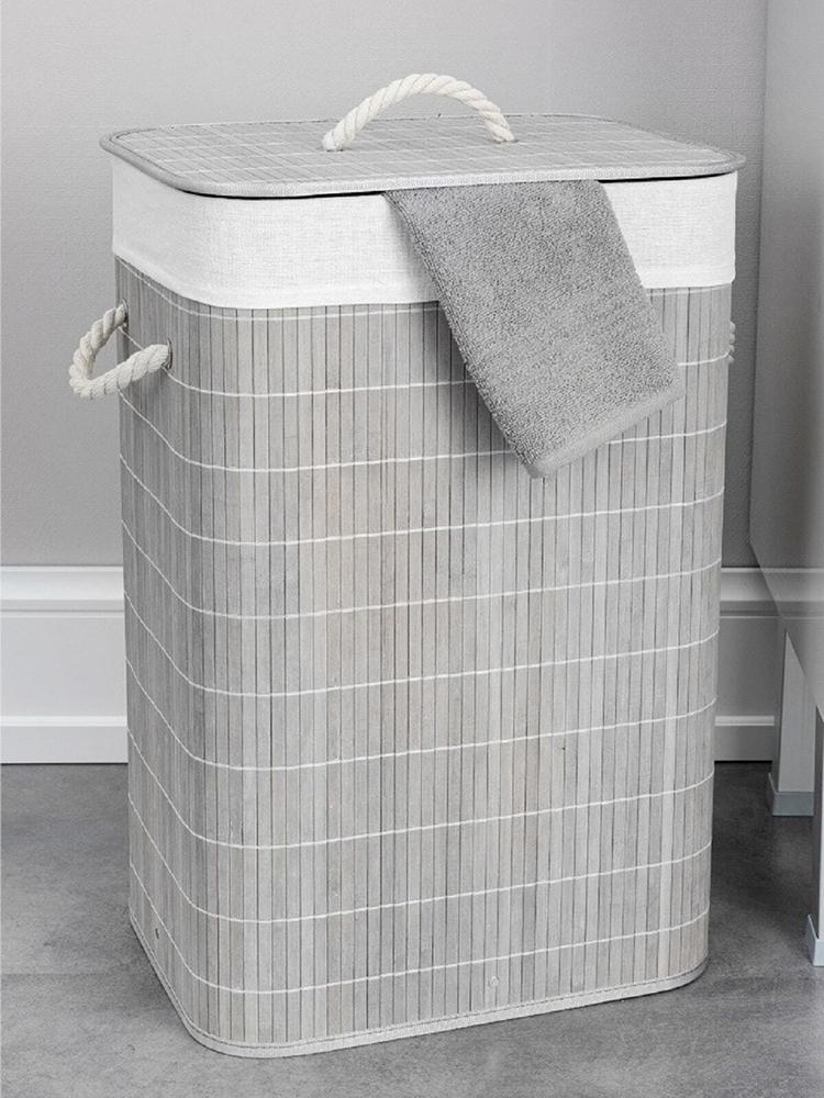 

2021 Handmade Bamboo Storage Basket Foldable Large Clothes Dirty Laundry Kids Toys Hamper Straw Wicker Rattan Seagrass Big Pot