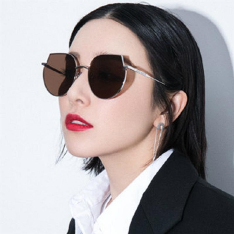 

Sunglasses Metal Reflective Eye Sun Glasses For Women Gafas 2021 Brand Designer Cat Vintage Women1