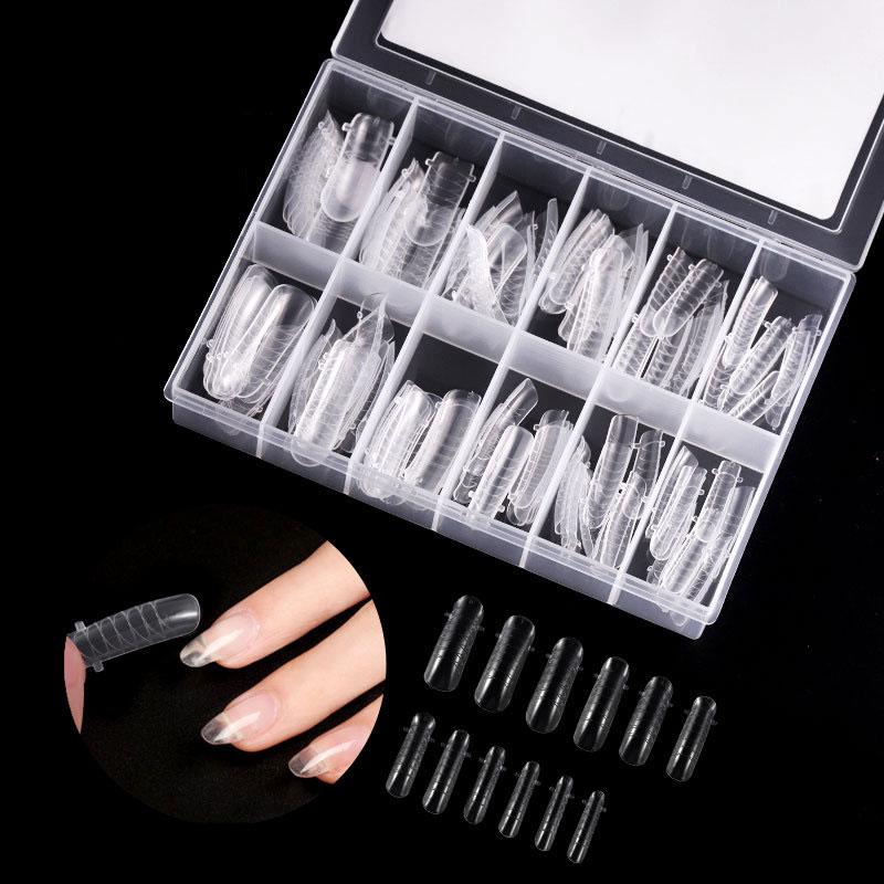 

Boxed 120 Pcs Extend Nail Glue Molding Tool Quick Crystal Armor Auxiliary Forming Extension Tool Used To Assist Nail Extension, 01