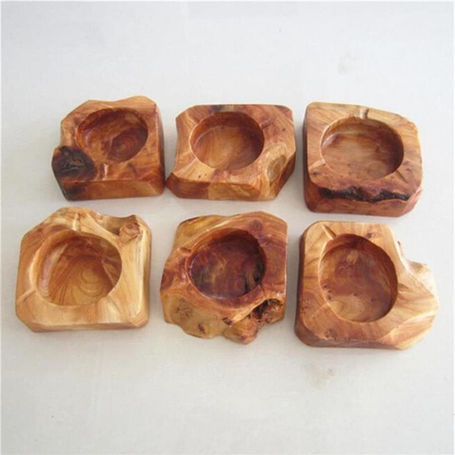 

Wooden Round Cigarette Ashtray smoke smoking Solid Wood Woodiness Home Office Ash Holder Ashtraies Square Handmade Originalitya40a26a40 a29